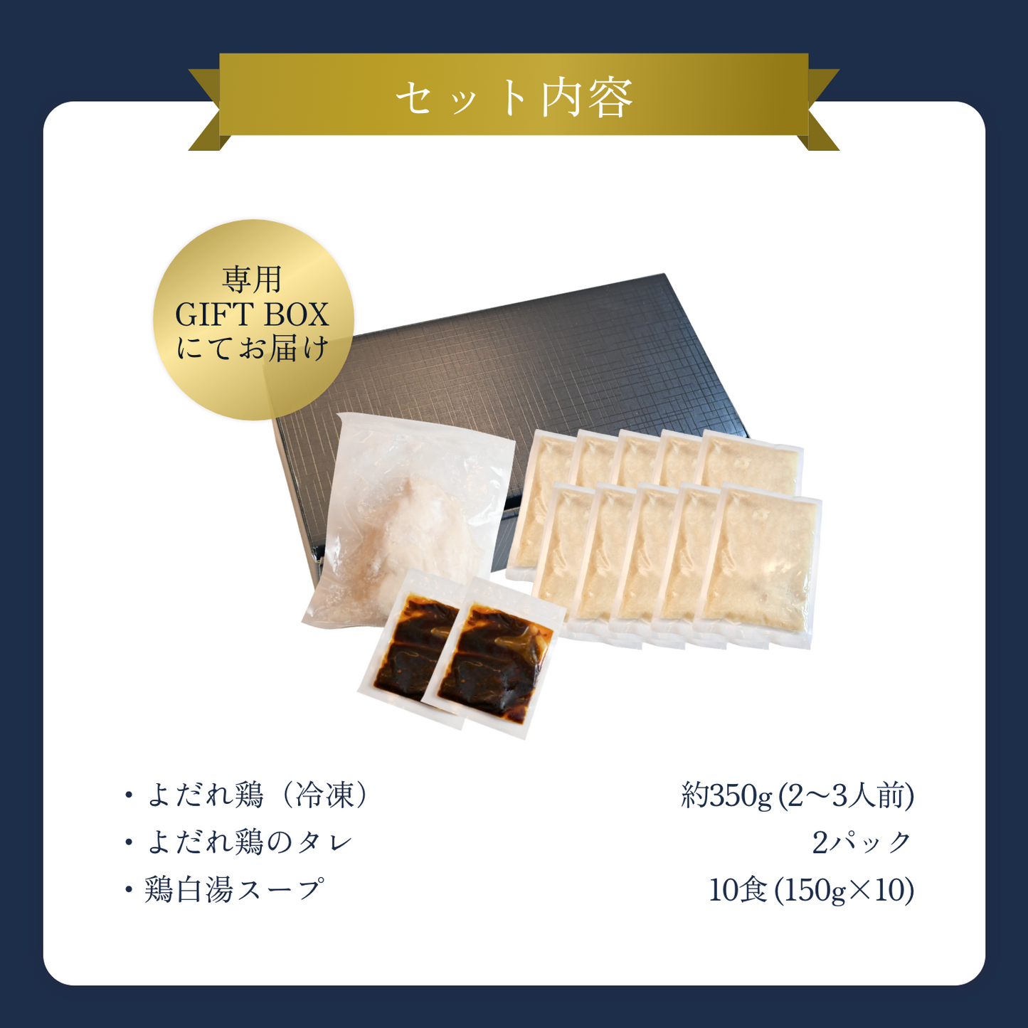 【ギフトBOX入り】MATSURIKA名物よだれ鶏 ＋ 鶏白湯スープ 10食 セット